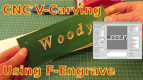CNC V-Carving using F-Engrave