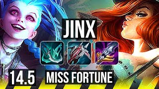 JINX & Braum vs MF & Poppy (ADC) | 600+ games, 13/5/12 | EUW Master | 14.5