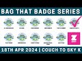 Bag that badge  couch to sky k  zwift run channel