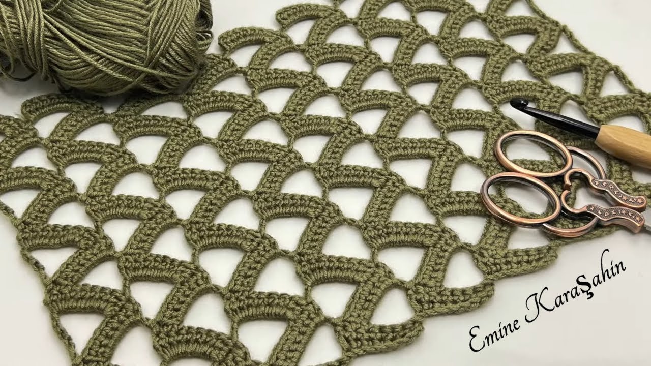 Yeni başlayanlar için çok kolay tığ işi modeller(yakın çekim-ayrıntılı anlatım)