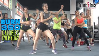 AEROBIC DANCE | Easy Exercises to Burn 350 Calories Everyday | Belly Fat Burning at Home
