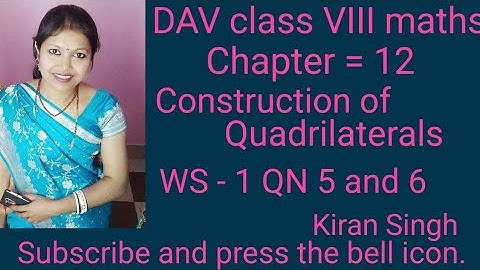 DAV maths/class VIII /chapter 12/ws-1 QN 5 and 6