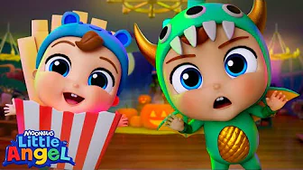 My Scary Halloween Costume! 👻 | Halloween Songs 🎃 | Little Angel Kids Songs & Nursery Rhymes