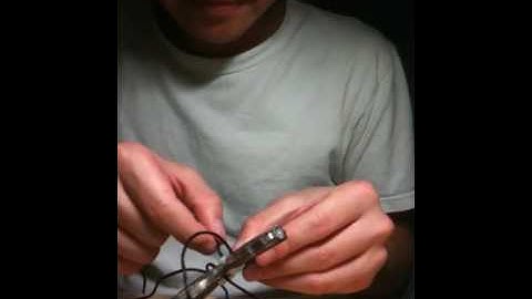 4 Led microlight inova satin cord how to make tutorial Part 3 by Unorthodox