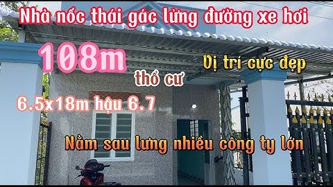 Đất Cần Giuộc Giá Rẻ.Nhà Nốc Thái mặt tiền đường xe hơi có gác lửng, vị trí cực tốt.