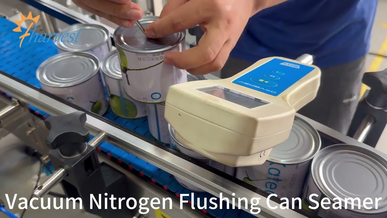 Vacuum Nitrogen flushing can seamer, Tin Can Seaming Machine with vacuum nitrogen filling,Can sealer