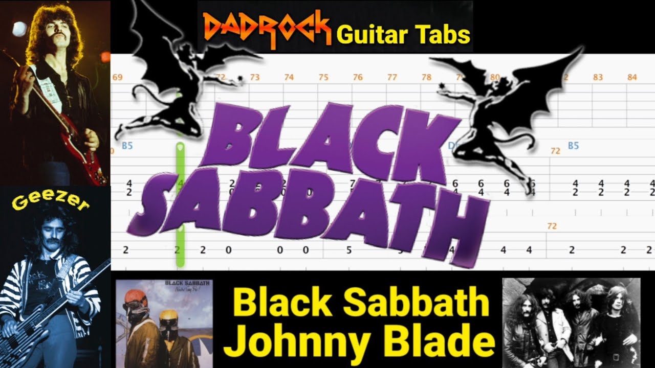 Johnny Blade - Black Sabbath - Guitar + Bass TABS Lesson