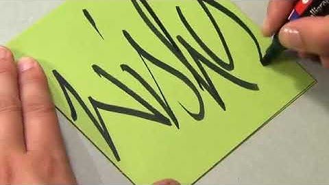 How To Draw With A Chisel Nib: Edding Calligraphy