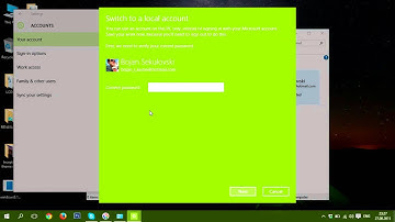 How to logout from Microsoft Account on Windows 10