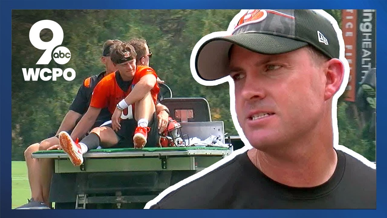 Zac Taylor on Joe Burrow's injury at training camp: It's a calf injury