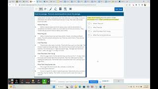 Highlighting Text Evidence MAP Testing