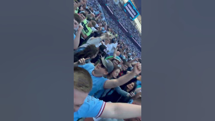 Invading the Etihad pitch and chant on the pitch