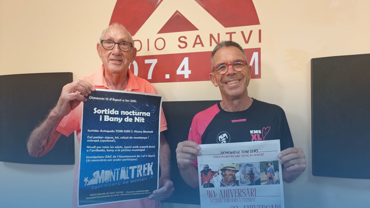 Entrevista Montaltrek - Sortida nocturna i Homenatge a Toni Sors - 04/08/2025