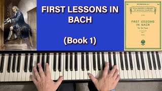 FIRST LESSONS IN BACH (Book 1) performed by Cory Hall