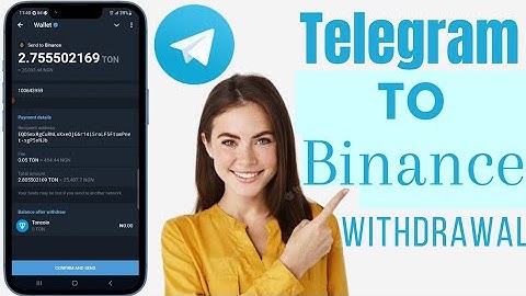 How To Withdraw From Telegram Wallet To Binance | Telegram Wallet To Binance