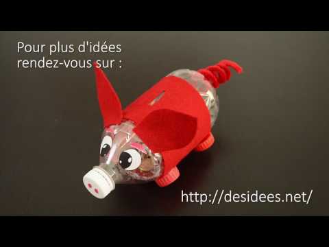 DIY : Une tirelire cochon en bouteille plastique
