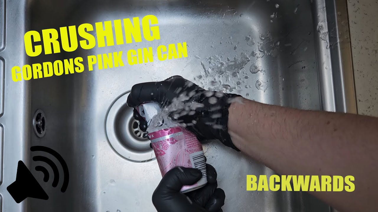 Oddly Satisfying Destruction: GORDONS PINK GIN AND TONIC [In Reverse] #508 ASMR (Relaxing)