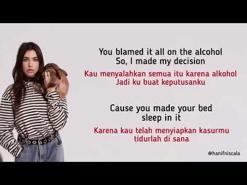 Dua Lipa - IDGAF | Lirik Terjemahan