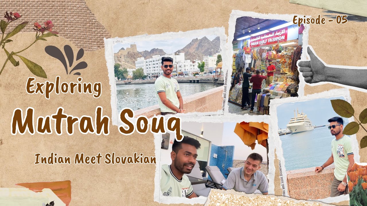 Mutrah Souq Shopping & SLOVAKIAN Se Dosti! 🤝 Full Day in Muscat!