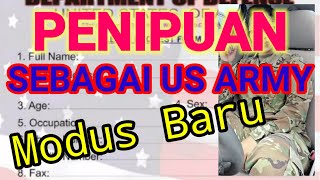 New mode scam as american soldier - US Army