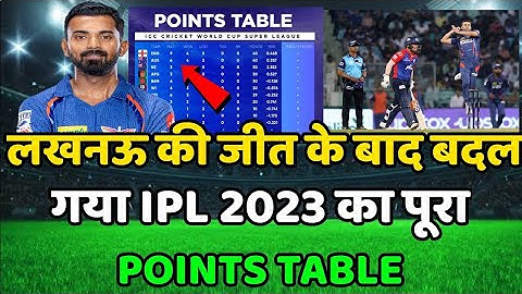 IPL 2023 Today Points Table | LSG vs PBKS After Match Points Table | IPL 2023 Points Table