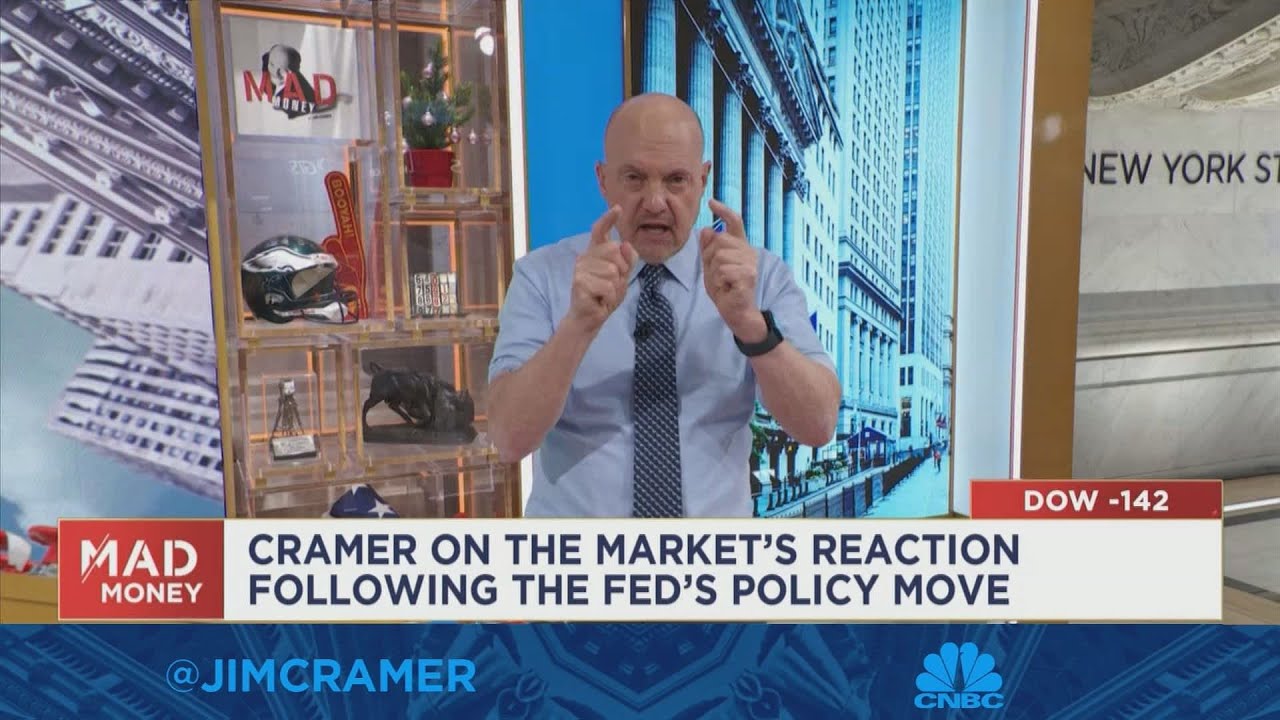 Read more about the article Jim Cramer gives his take on Federal Reserve Chairman Jerome Powell’s speech on Wednesday – CNBC Television