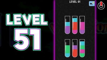 Water Color Sort Level 51 Solution