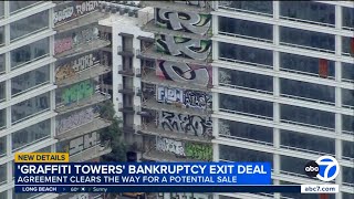 Graffiti towers could soon see cleanup after bankruptcy agreement approved by judge