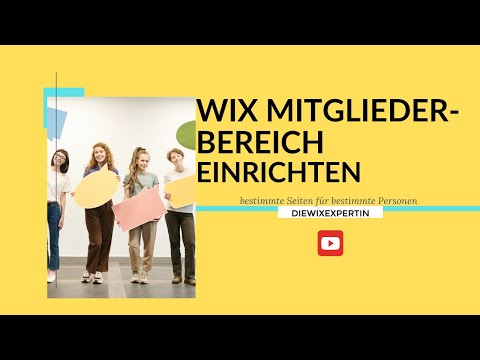 Wix members | Zugang für bestimmte Seiten einrichten | Mitgliederbereich einrichten