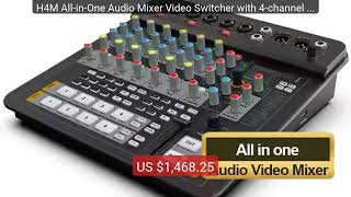 H4M All-in-One Audio Mixer Video Switcher with 4-channel high ... — Hot Deal 2026 | Limited Offer!