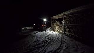 Camp Morning Firewood Haul With Kubota B1750