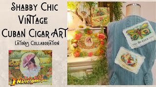Shabby Chic Vintage Cuban Cigar Box Art DIY | Hop Around Latin America