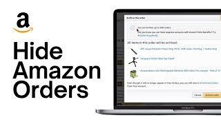 How to Hide Amazon Orders | Archive Your Amazon Purchases
