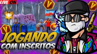 🔥 FREE FIRE AO VIVO 🔥👑 JOGANDO COM INSCRITOS 👑🔥 SALA PERSONALIZA | PT-BR 2024