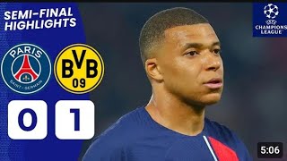 Psg Vs Borussia Dortmund0-1All Goals And Highlights