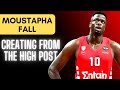 Unstoppable moustapha fall dominates from the high post outsmarting defenses and defying gravity