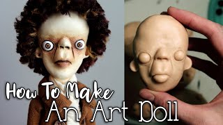 How To Make A Polymer Clay Art Doll OOAK DIY Tutorial Self Taught Artist