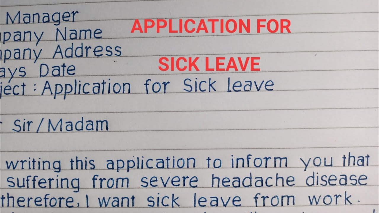 How Do I Write A Letter After Medical Leave?