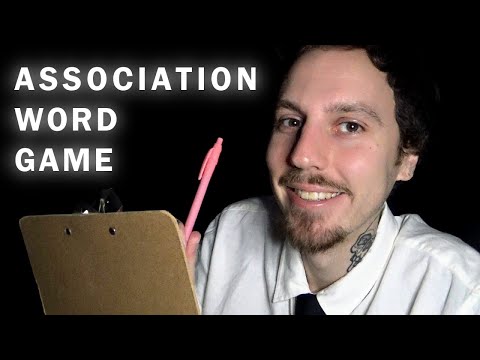 ASMR WORD ASSOCIATION GAME (HARD MODE) (YOU CAN CLOSE YOUR EYES) PSYCHOLOGIST ROLEPLAY for SLEEP