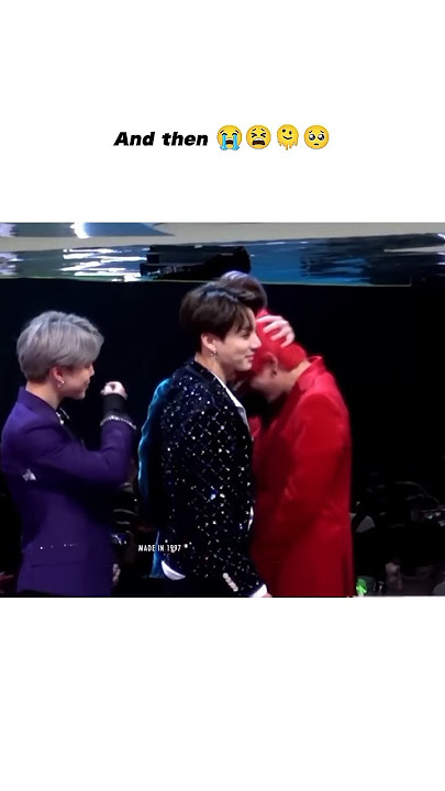 he can't see taehyung crying😭😫❤️ #teakook #bts#army #friendship