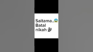Thumbnail of Saitama BATAL NIKAH 💀💀💀💀💀😱😱😱🗿🗿