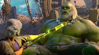 Avenger Hawkeye Takes Down Old Hulk Old Clint Vs Maestro Marvels Avengers