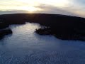 hubsan h109s X4 Pro Flying Over Chain of Ponds &amp; Islands. Great View of WI