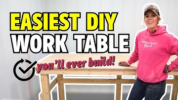 I Built This Work Table in One Afternoon! And So Can You!