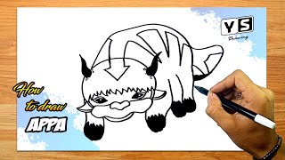 How to draw Appa from Avatar The Last Airbender