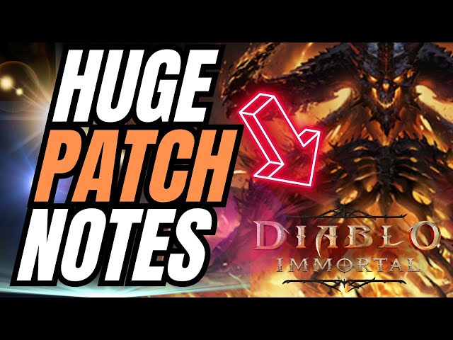 FOV Increase! Class Balance BUFFS & NERFS patch notes!! Diablo