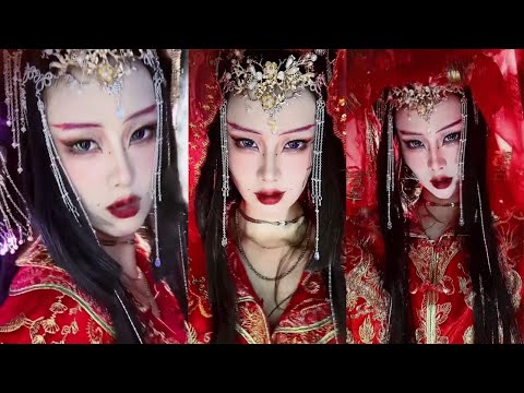 要我嫁給壹個素未謀面的臭男人，想得倒美#挑战100个反派角色 #makeup #makeupartist #美妝教學 #cosplay #搞笑