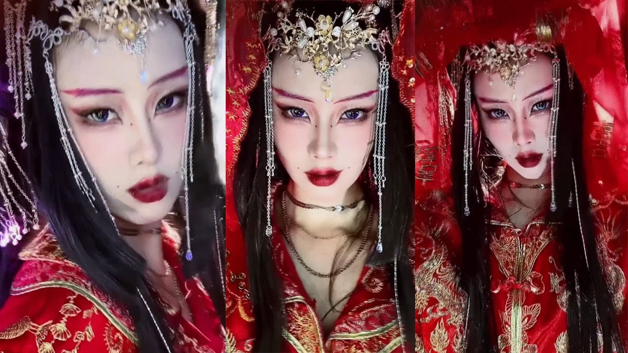 要我嫁給壹個素未謀面的臭男人，想得倒美#挑战100个反派角色 #makeup #makeupartist #美妝教學 #cosplay #搞笑