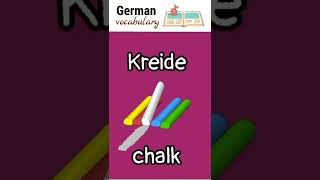 Kreidechalk German Language Vocabulary