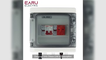 DC 500V 1 Input 1 Output Solar Photovoltaic PV Combiner Box With Surge Lightning Protection DC Fuse